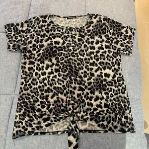 Boutique leopard print blouse